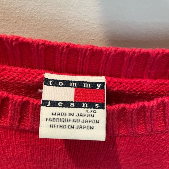 Tommy Hilfiger crop top red sweater - Picture 2 of 3